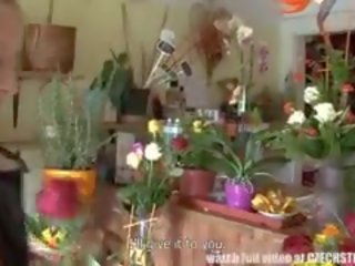 F-Sized Tits grown-up Get Fucked In Flower Store
